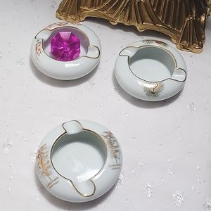 3 vintage Fukagawa Arita handpainted porcelain chopstick/sauce holder